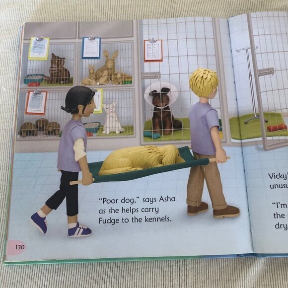 Usborne JOBS PEOPLE DO Farmer Chef Doctor Teacher Vet Firefighter Brook Book - Picture 8 of 12